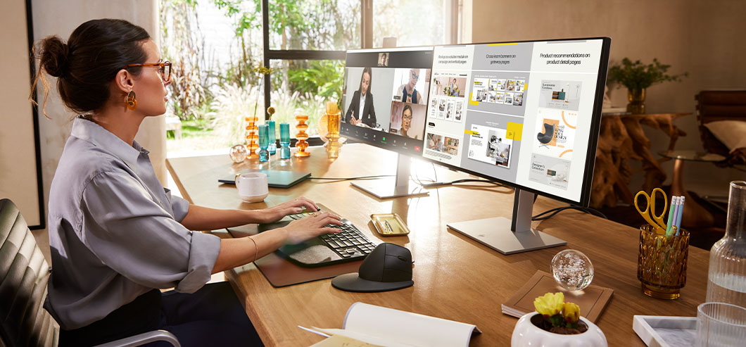 จอภาพเพื่อการประชุม 4K HP ซีรีส์ 7 Pro 27 นิ้ว
