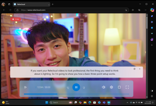 เชื่อมต่อด้วย Live Captions.