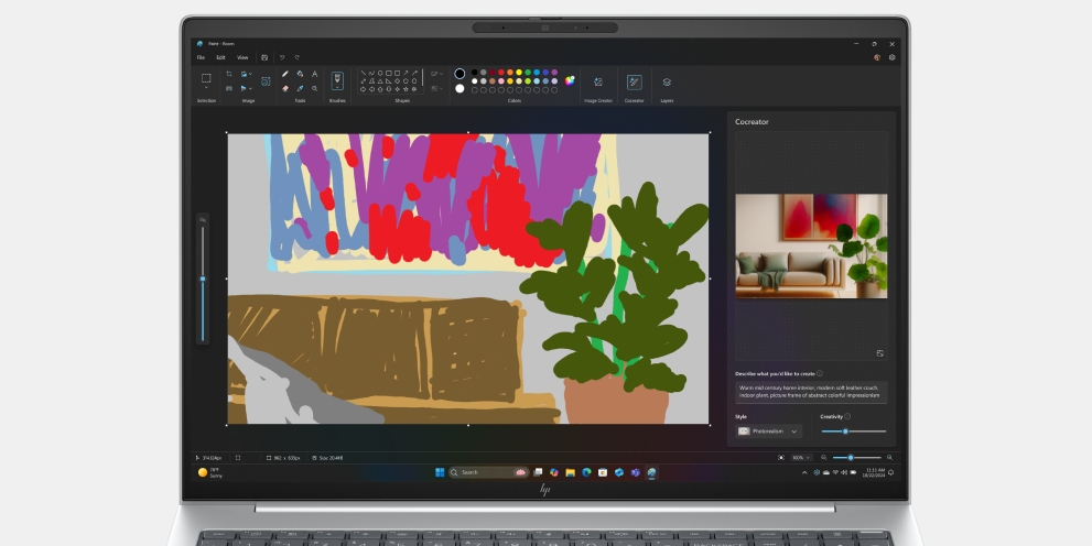 Sketch, generate with Cocreator
