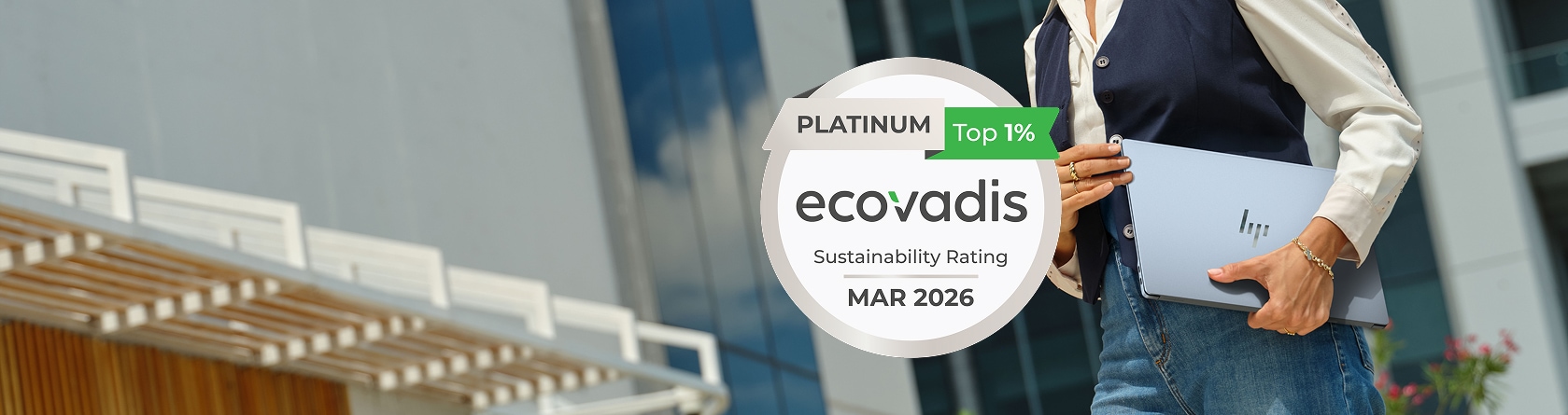 <mrk id="1">HP ภูมิใจที่ได้รับการจัดอันดับ Platinum จาก EcoVadis</mrk>